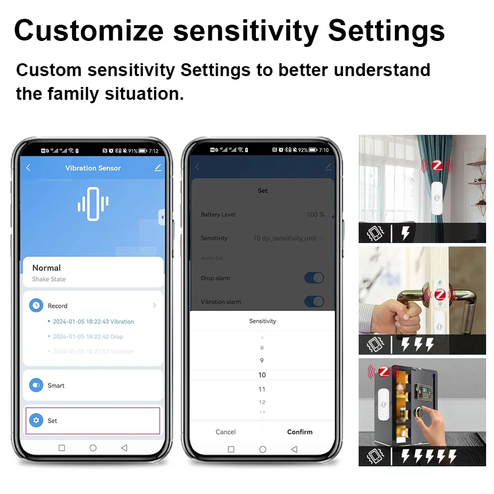Smart ZigBee Sensore di Vibraz - Home Improvement Hardware recensione e prezzo