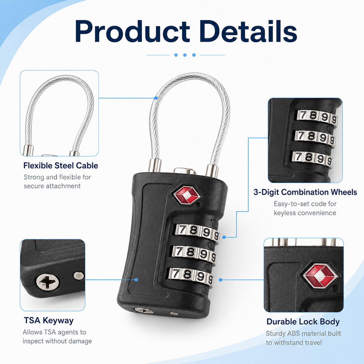 Lucchetto TSA Approvato con Co - Home Improvement Hardware recensione e prezzo